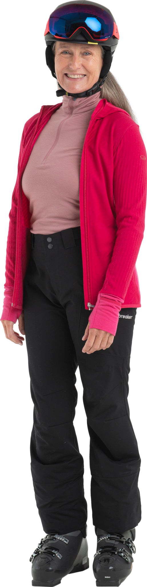200 Oasis Women's Long Sleeve Half Zip Pullover - Comfortable Thermal Knit Top for Outdoor Hiking, Casual Wear & Winter Layering