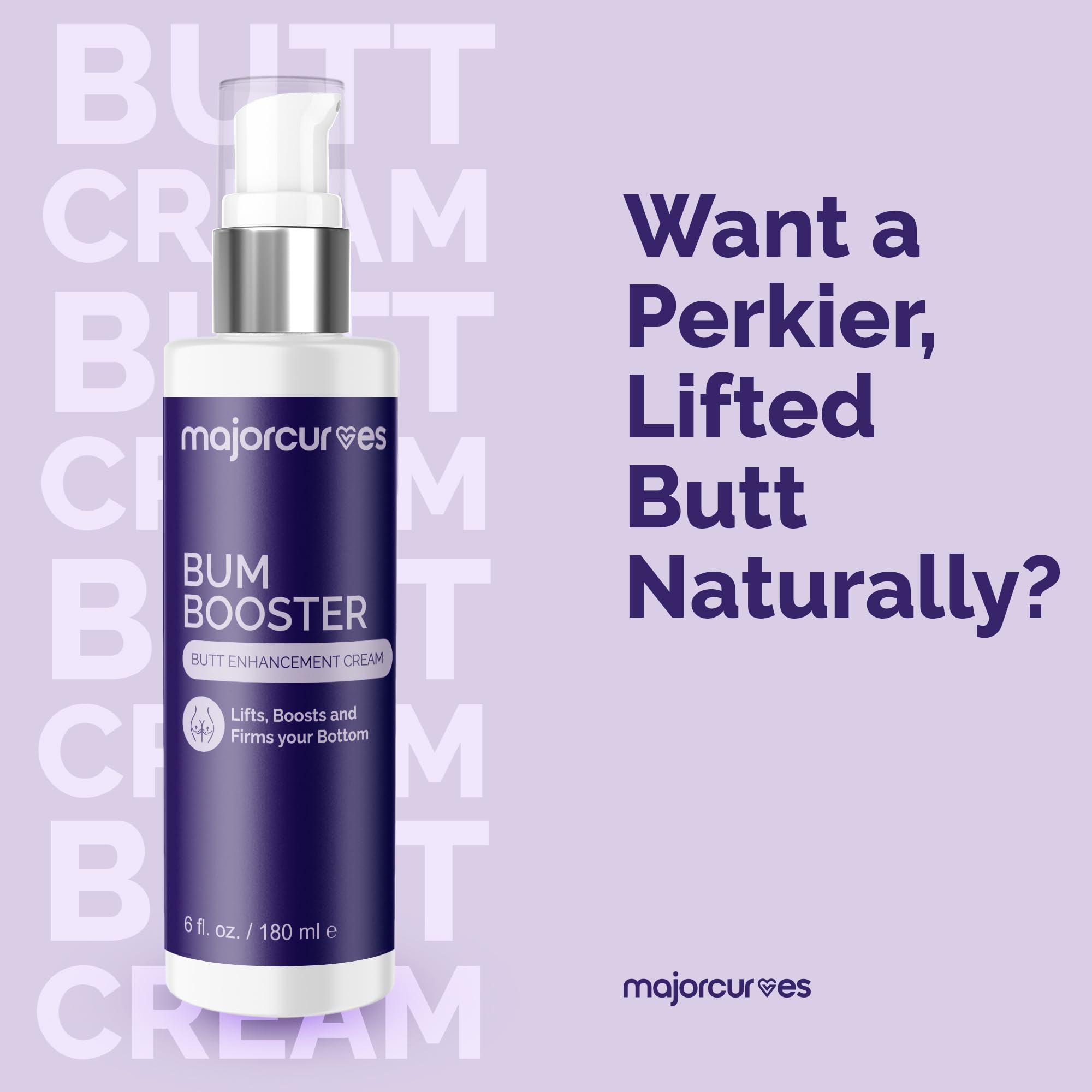 Butt Enhancement Cream for Gluteal Enlargement - 6 Bottles Set - Firming & Lifting Formula for Rounder, Fuller Buttocks - Perfect for Body Shaping & Confidence Boost