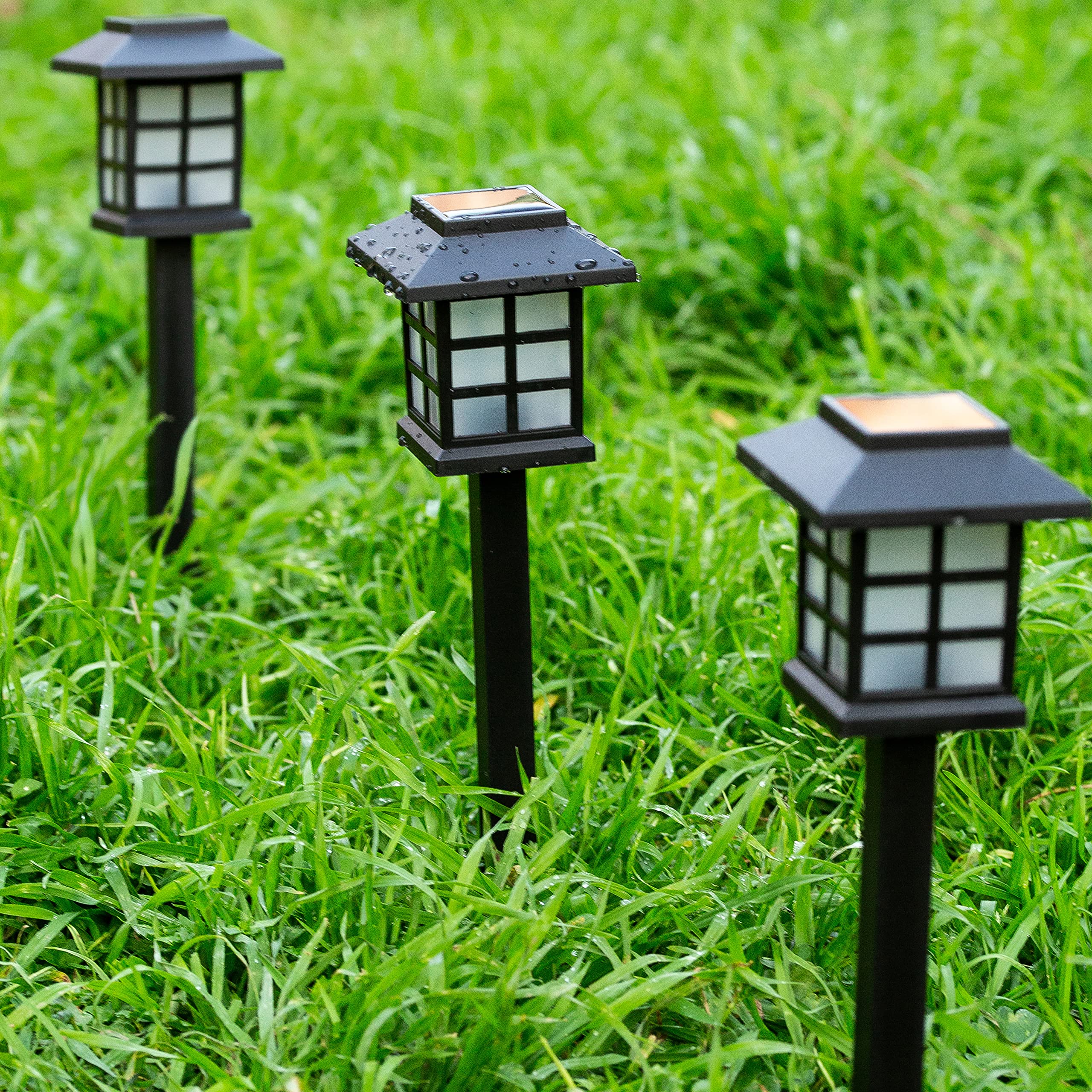 Solar Pathway Lights Outdoor - Waterproof LED Garden Lights for Driveway, Lawn, Yard | Landscape & Patio Lighting