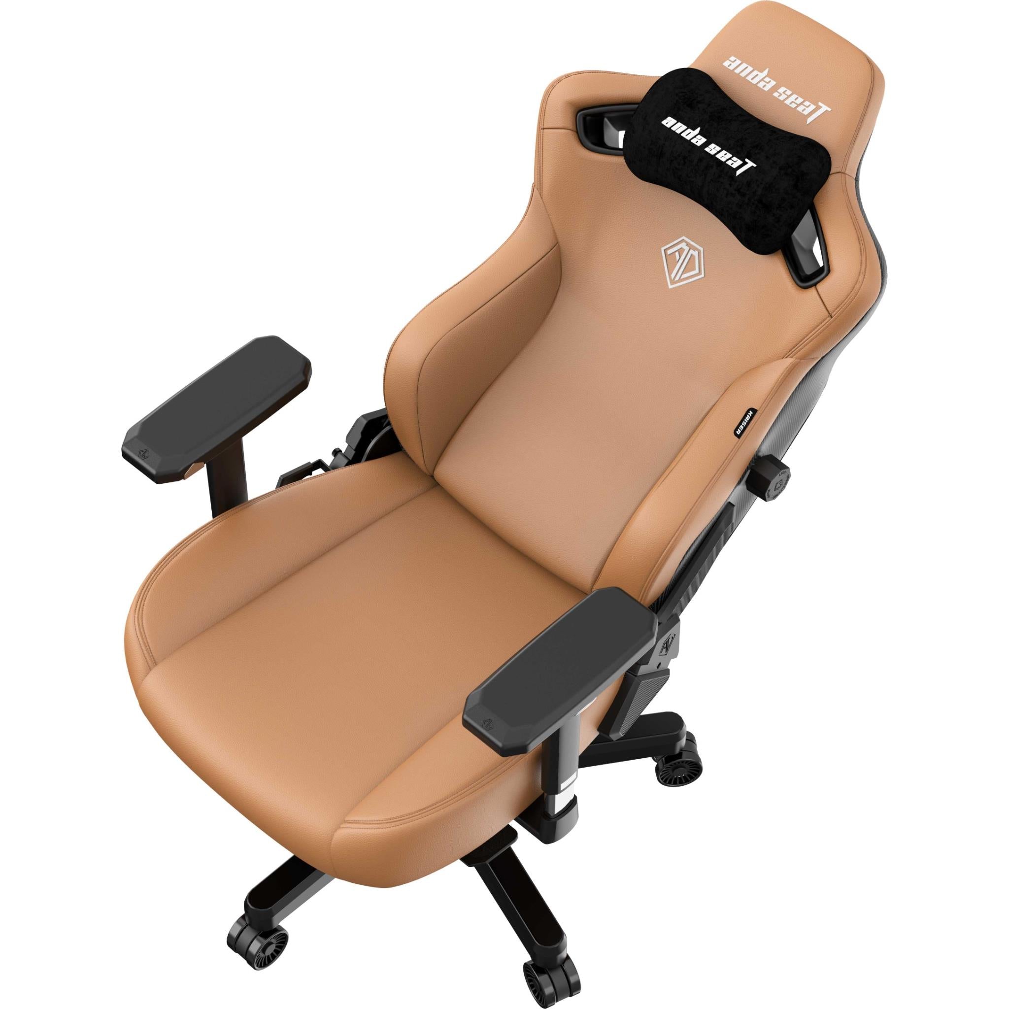 Anda Seat Kaiser 3 Series XL Premium Ergonomic Gaming Chair - Brown Leather Racing Style Computer Chair for Office, Esports & Home Gaming Setup