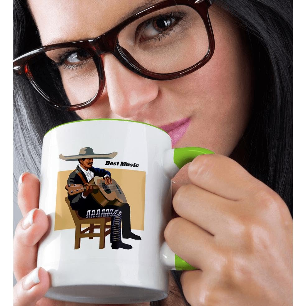 3dRose 15oz Funny Mariachi Music Coffee Mug - Perfect Gift for Music Lovers & Office Use