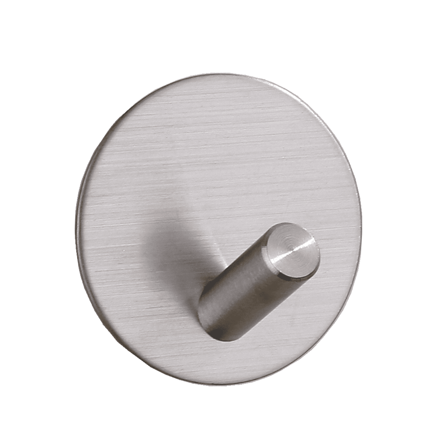 Self Adhesive Hooks - Brushed Silver (Set of 3) - Strong Wall Hooks for Hanging Coats, Towels & Decor - No Drill Damage-Free Installation for Bathroom, Kitchen & Bedroom Organization