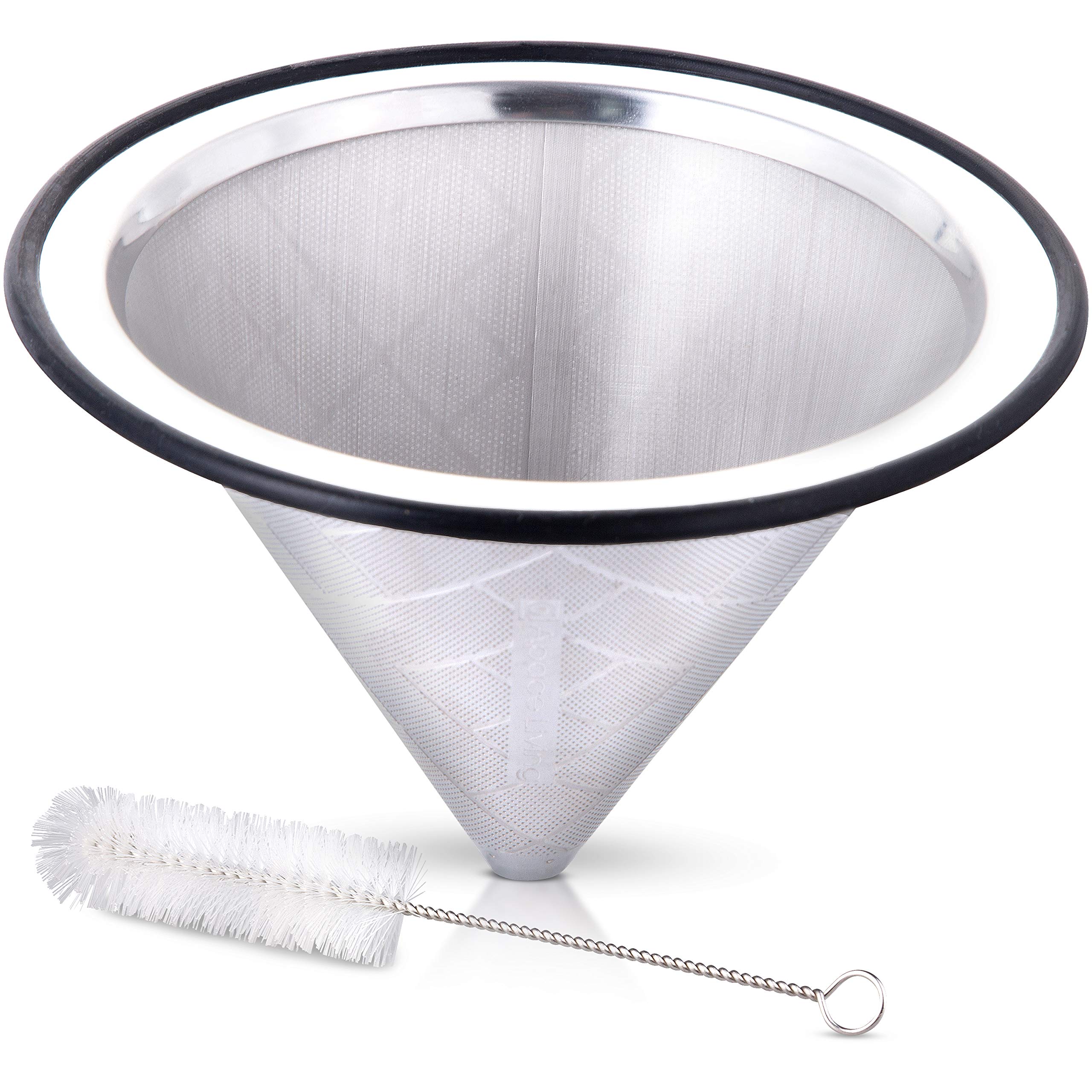 Reusable Stainless Steel Coffee Dripper for Hario V60 & Chemex - Eco-Friendly Pour Over Brewing at Home