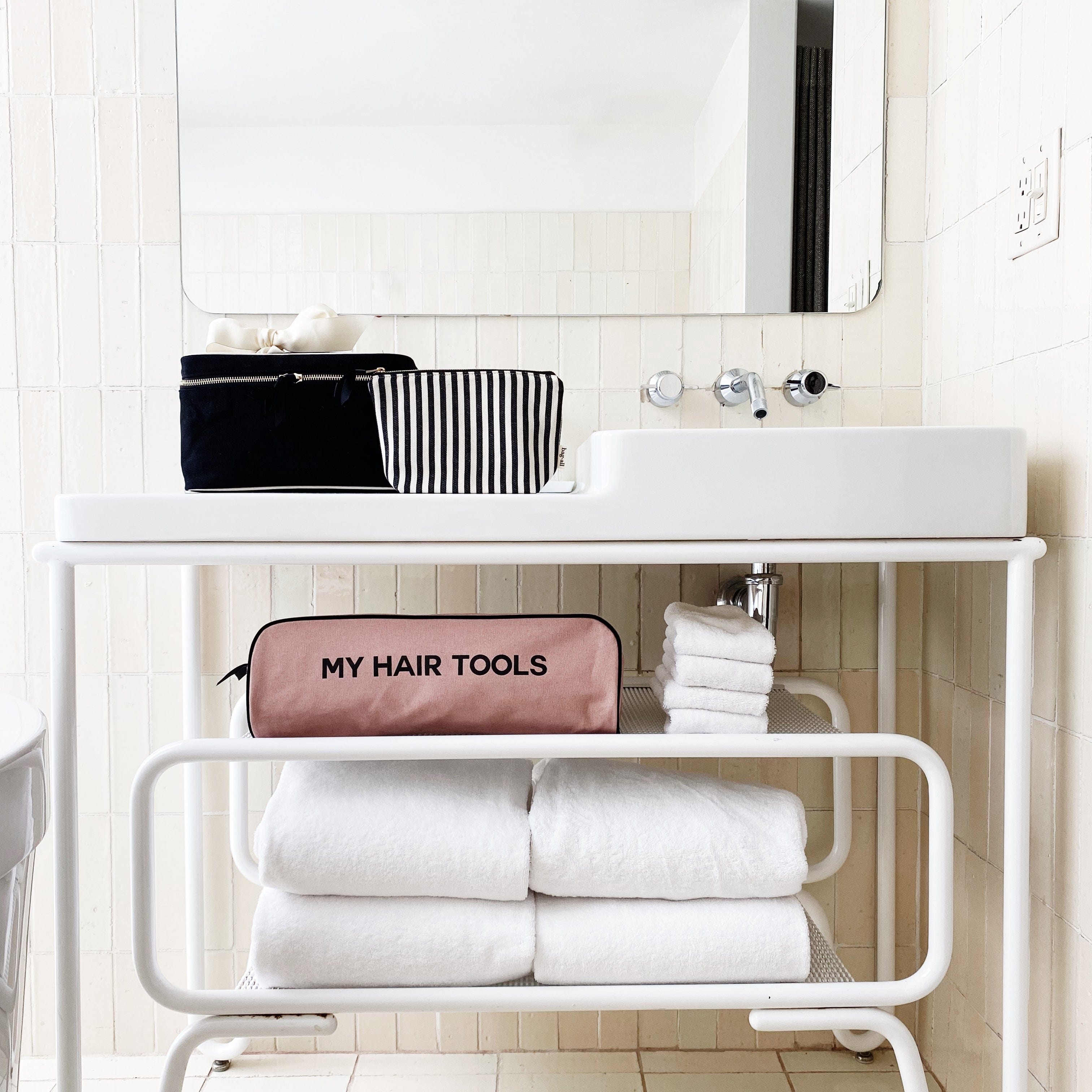 Black Medium Makeup & Toiletry Travel Organizer Box - Perfect for Cosmetic Storage, Bathroom Organization & Travel Essentials