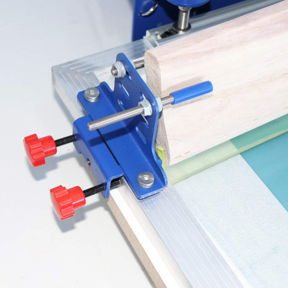 TECHTONGDA Silk Screen Printing Squeegee Holder - Professional Screen Printing Squeegee & Ink Scraper Rack Clamp for DIY T-Shirt Printing, Sign Making, and Art Projects