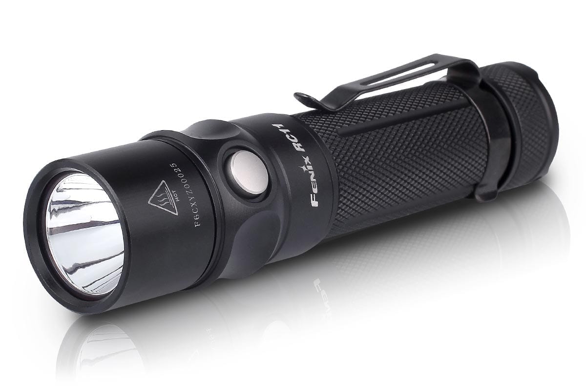 Fenix RC11 Rechargeable Flashlight - 1200 Lumens, USB-C Charging, Waterproof LED Torch for Camping, Hiking & Emergency Use (Discontinued Model)