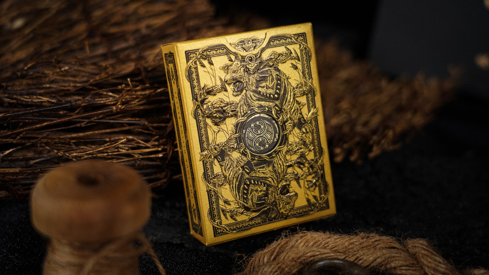 White Tiger Black Gold Box Set - Premium Collectible Gift Set for Home Decor, Office Display & Feng Shui