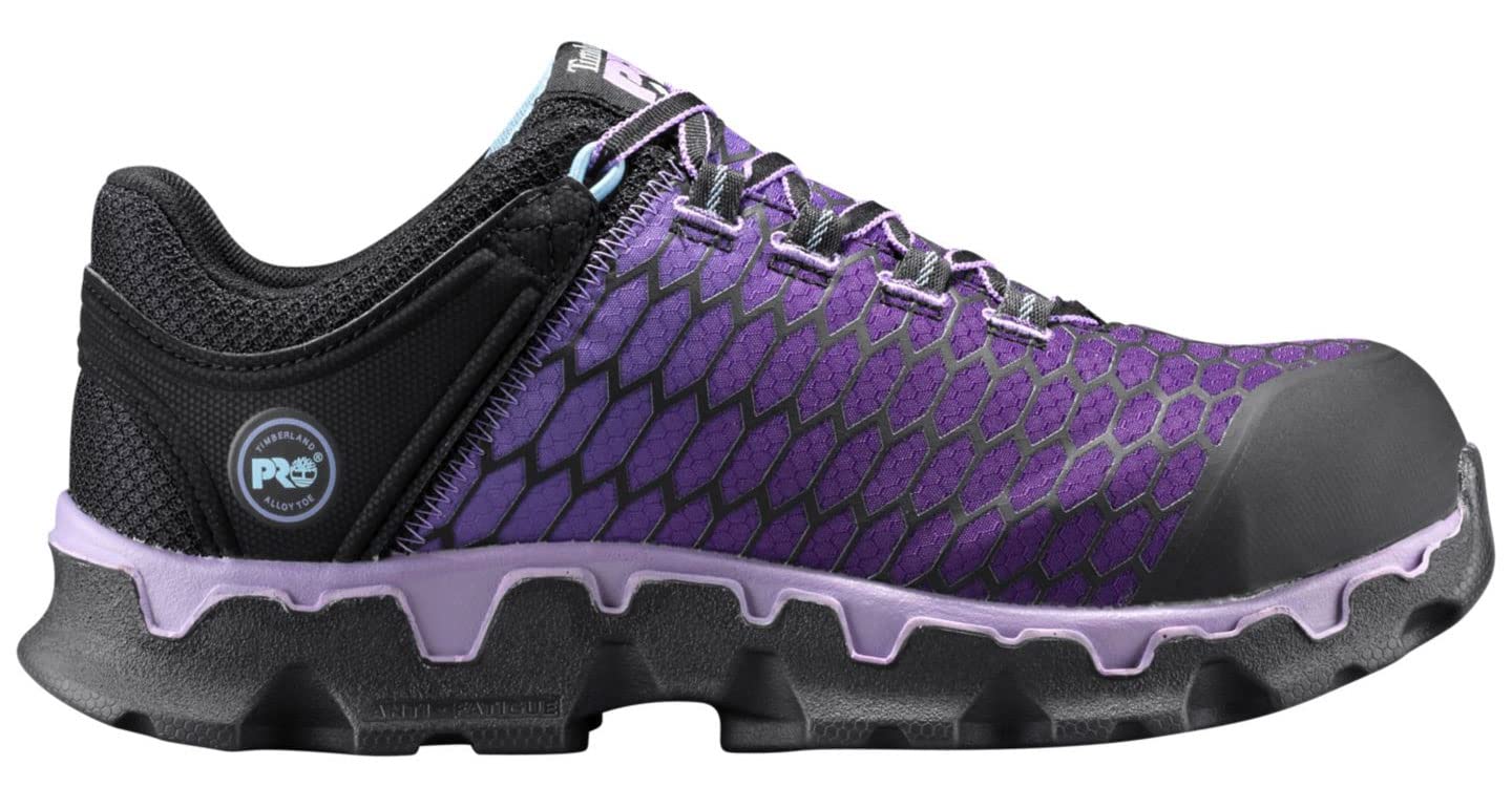 Timberland PRO Women's Powertrain Sport Alloy Safety Toe Work Shoes - Static Dissipative Industrial Athletic Shoes for Women - Perfect for Construction, Warehouse & Factory Work