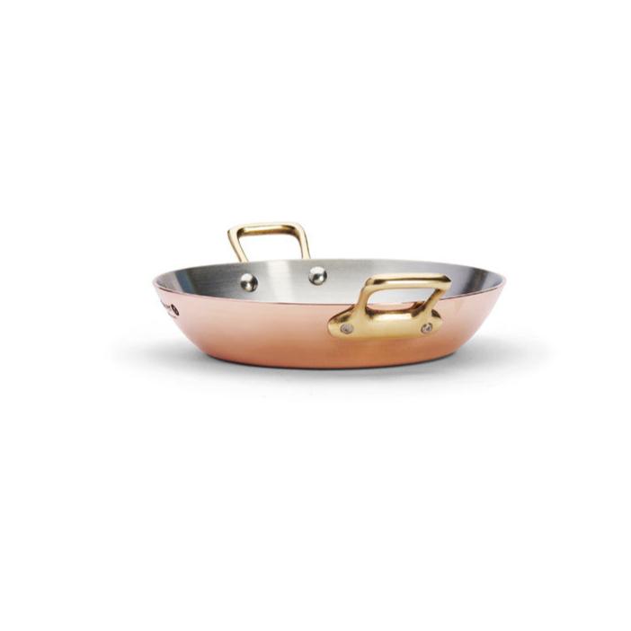 Debuyer 6-Inch Round Copper Mixing Bowl with Welded Handles - Perfect for Baking, Cooking, Whisking & Serving - Premium Kitchen Essential for Chefs & Home Cooks