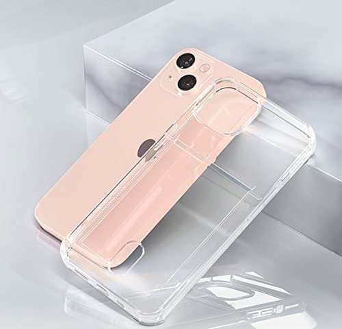 iPhone 13 Clear Case with Card Holder & Wallet - Slim Protective TPU Bumper Shockproof Cover for iPhone 13 (6.1 Inch) | Perfect for Everyday Use, Travel, and Hands-Free Convenience