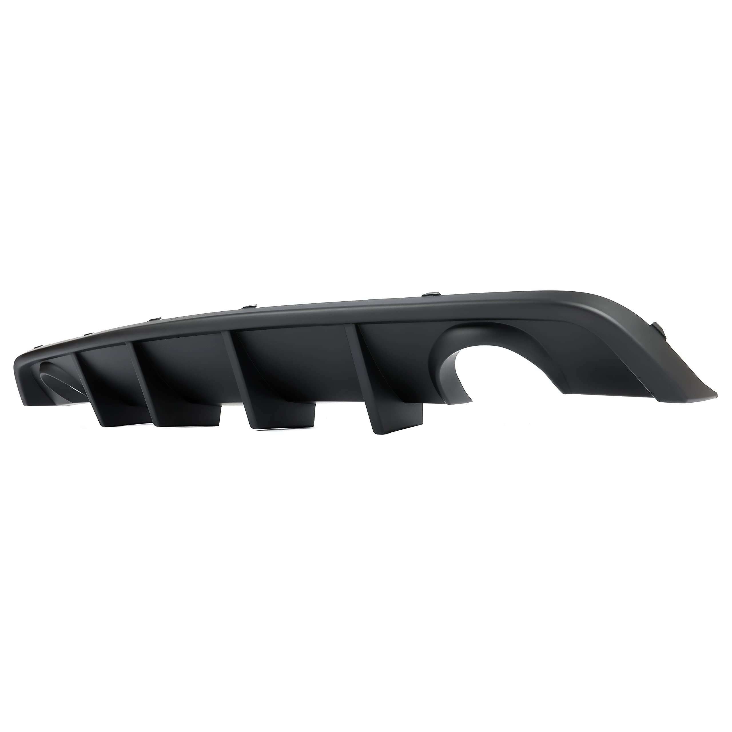 HECASA Matte Black Rear Diffuser for 2012-2014 Dodge Charger SRT8 | V2 Style Rear Bumper Lip Splitter Valance | Enhances Aerodynamics & Sporty Look | Perfect for Car Upgrades & Racing Enthusiasts