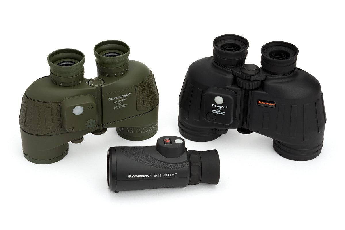 Oceana 7x50mm Porro Prism Marine Binoculars - Waterproof & Fogproof for Boating, Sailing, and Outdoor Adventures