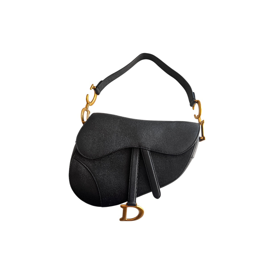 Dior Saddle Bag in Grained Leather - Luxury Handbag for Women | Perfect for Everyday Use, Parties & Special Occasions