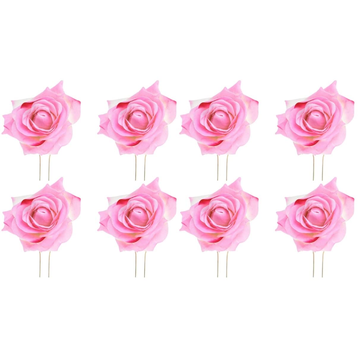 ABOOFAN 2pcs Rose Flower Hair Clips for Girls - Wedding Hair Accessories, U-Shaped Hairpins, Bridal Hair Brooch, Flower Girl Hair Clips for Special Occasions & Daily Wear
