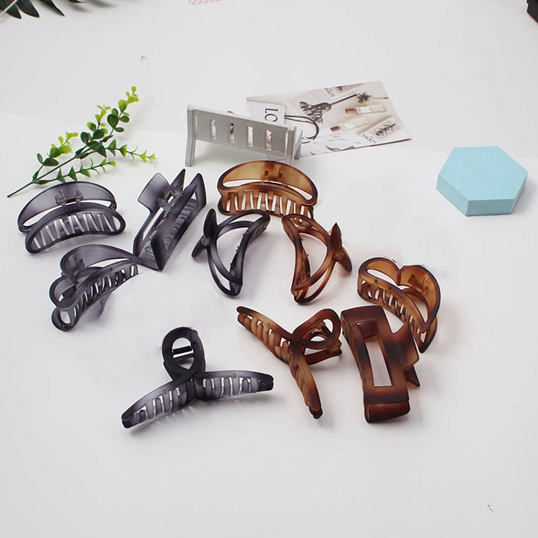 Licogel 5PCS Strong Hair Claw Clips for Women - Large Jaw Clips Barrettes for Thick Hair, Fashion Hair Accessories for Ladies & Girls - Perfect for Ponytails, Buns and Everyday Hairstyles