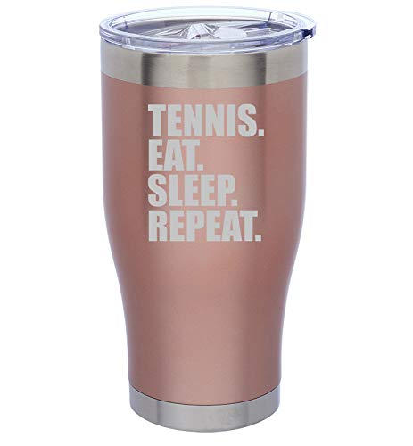 Rose Gold Double Wall Vacuum Insulated Stainless Steel Tumbler - 24oz Travel Mug with Lid & Straw, Keeps Hot/Cold for Hours - Perfect for Coffee, Tea, Water, Gym, Office & Outdoor Activities