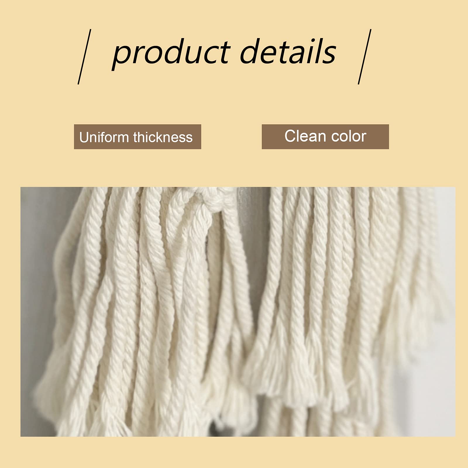 2Pcs Boho Macrame Curtain Tie Backs - Handmade Cotton Rope Drapery Holdbacks for Windows, Home & Office Decor | Perfect for Living Room, Bedroom, Hotel & Dorm Room Aesthetic