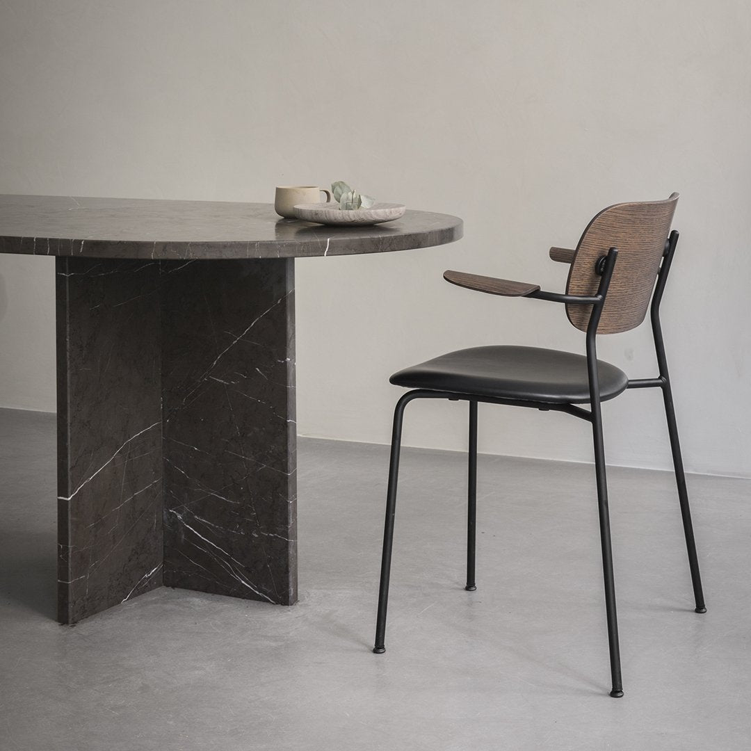 Modern Upholstered Dining Chair with Armrests - Comfortable & Stylish Seating for Kitchen, Dining Room, and Home Office