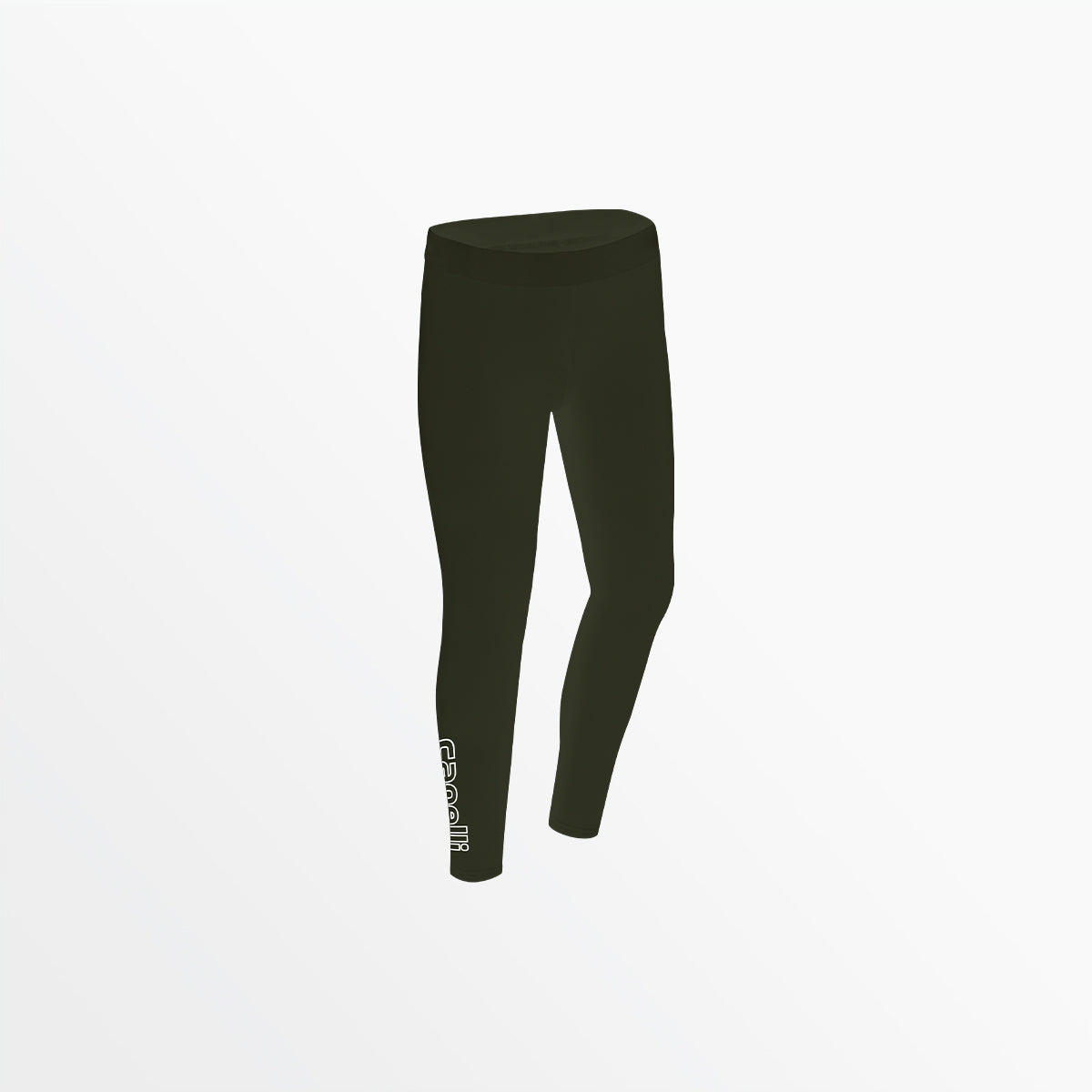 Women's Mid Rise Logo Cotton Leggings - Comfortable Stretchy Yoga Pants for Workout, Running & Lounge Wear