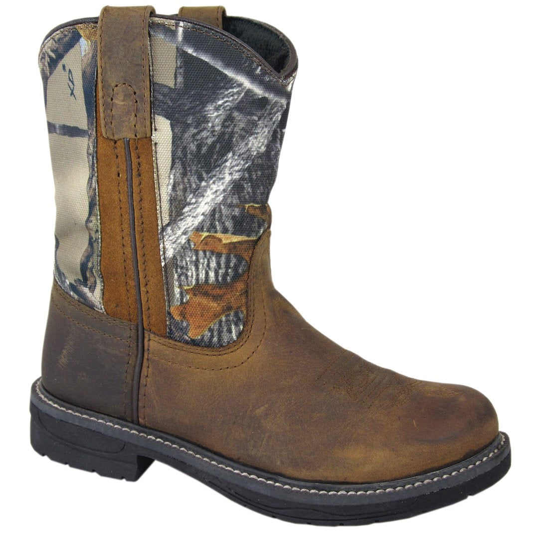 Smoky Mountain Kids' Brown & True Timber Camo Waterproof Rain Boots - Durable Outdoor Play & Muddy Adventures