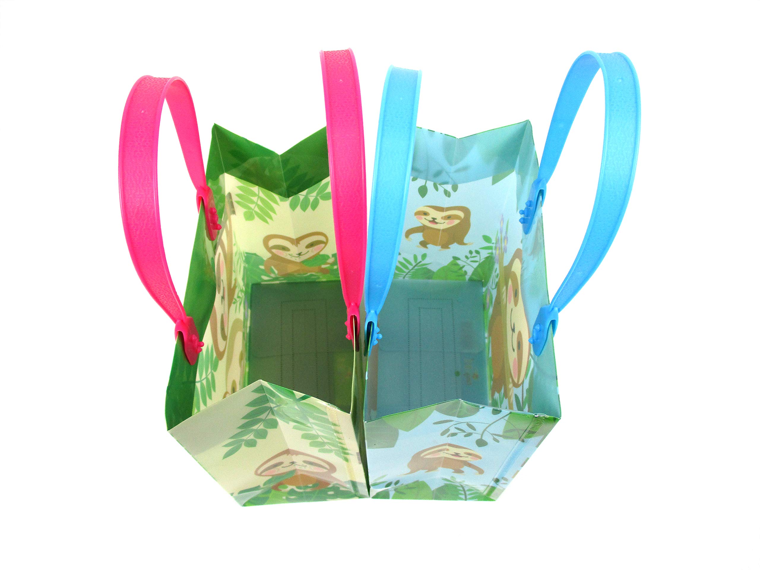 Sloth Themed Party Favor Bags with Handles - 12 Pack Cute Sloth Candy Bags for Birthday Parties, Baby Showers & School Events - Durable Treat Bags for Goodie Bags, Party Decorations & Gift Packaging