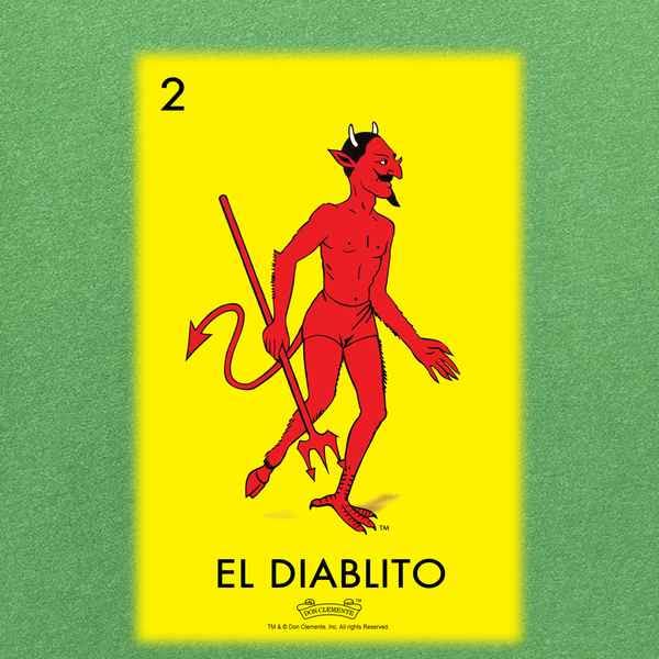 Pop Threads El Diablito Devil Loteria Card Mexican Graphic T-Shirt for Men - Cool Latino Cultural Tee for Parties, Cinco de Mayo & Hispanic Heritage Celebrations