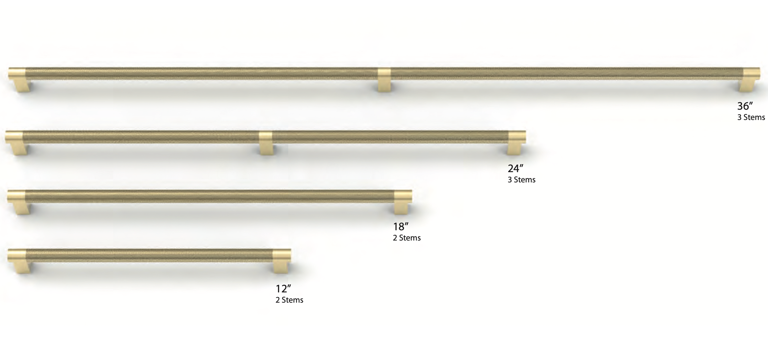 Premium Knurled Black & Champagne Bronze Cabinet Knobs and Pulls - Durable Hardware for Kitchen, Bathroom & Furniture Drawers