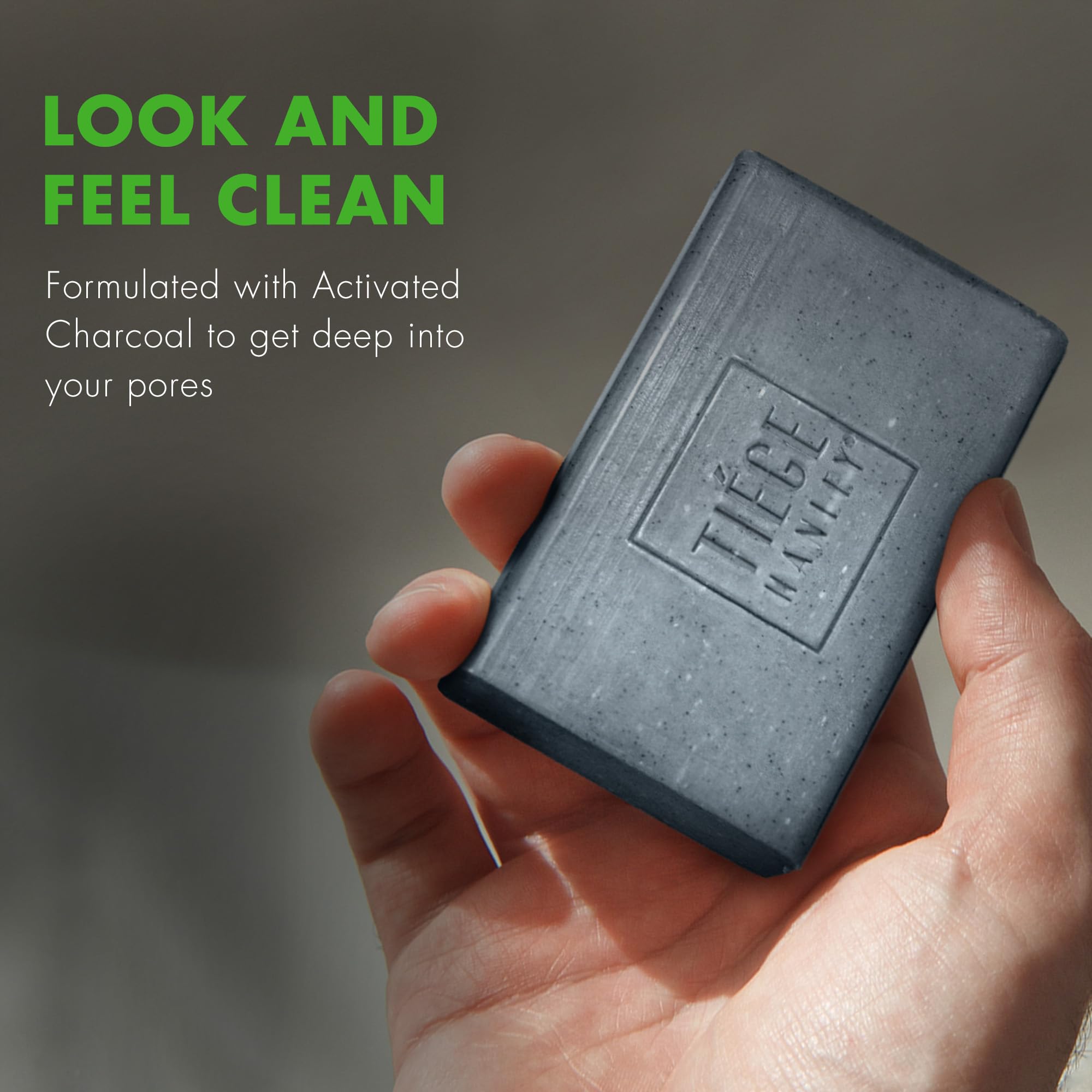 Tiege Hanley Exfoliating Scrub Bar & Cleansing Body Wash Bar Set - 5 oz Each | Deep Cleanse & Moisturize for Men's Skincare Routine
