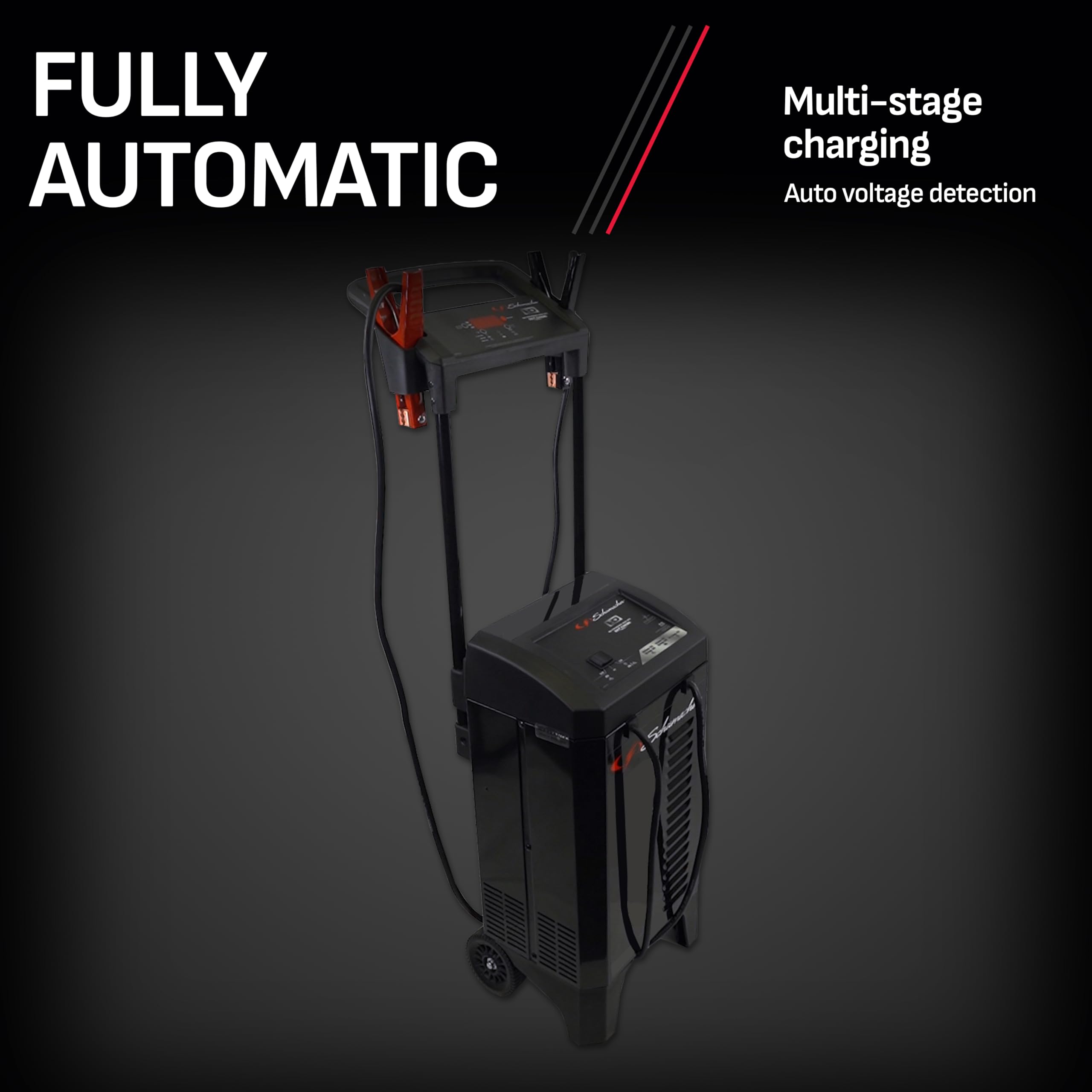 Schumacher SC1352 6-in-1 250A Automatic Battery Charger & Engine Starter - 12V/24V for Car, Truck, Marine Batteries with 40A/20A Boost Modes & Diagnostics - Perfect for Emergency Jump Starts, RV Maintenance & Boat Battery Care
