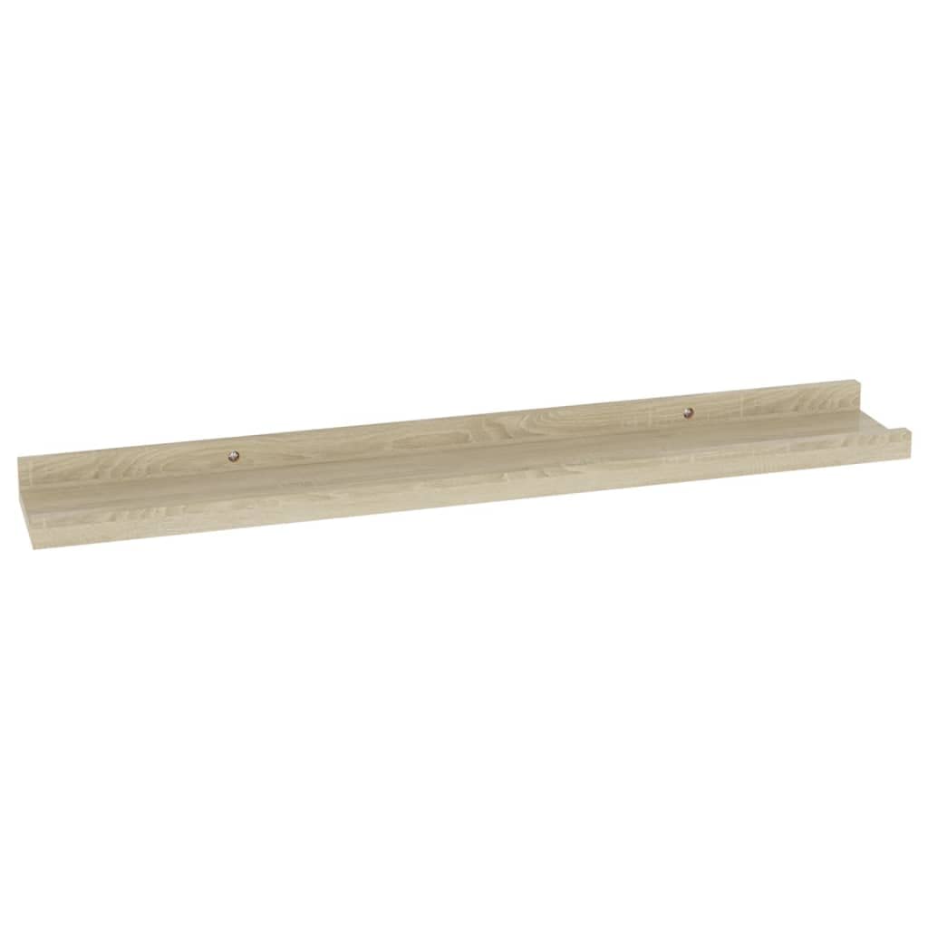 4-Pack Floating Wall Shelves Set - Sonoma Oak 23.6