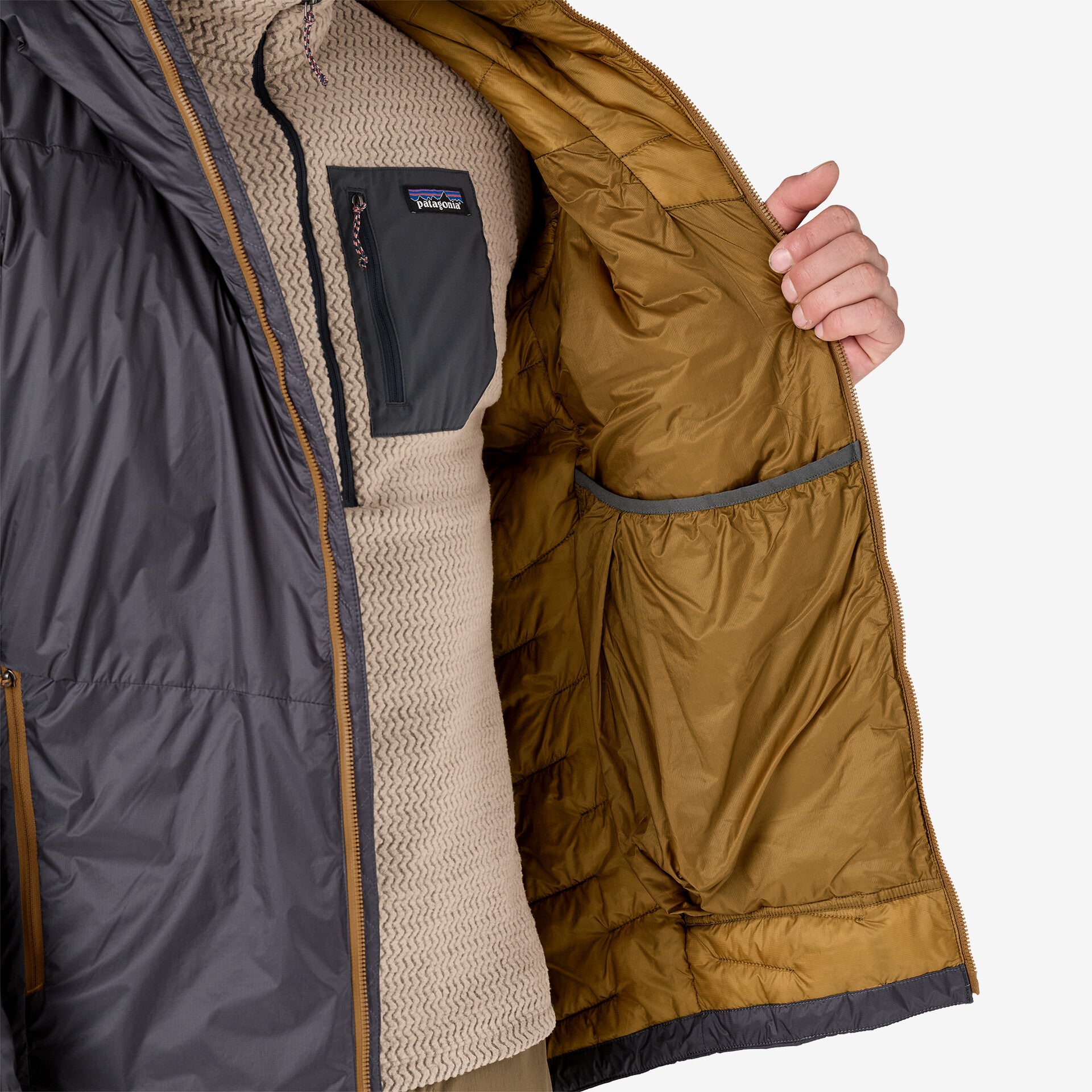 Men's DAS® Light Hoody - Waterproof & Breathable Outdoor Jacket for Hiking, Camping & Travel - Lightweight Windproof Fleece Hoodie for Men