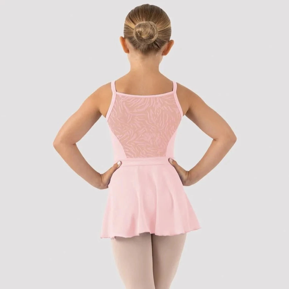 Bloch Pink Scarlett Camisole Skirted Leotard for Ballet, Dance & Gymnastics - Women's Stretch Ballet Leotard with Skirt for Dance Practice & Performances