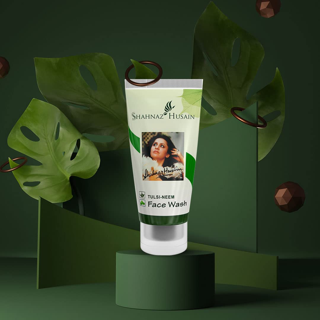 Shahnaz Husain 5-Step Flower Power Skin Care Kit & Mixed Fruit Facial Set with Tulsi Neem Face Wash - Natural Glow for Dry & Sensitive Skin | DIY Spa Day at Home