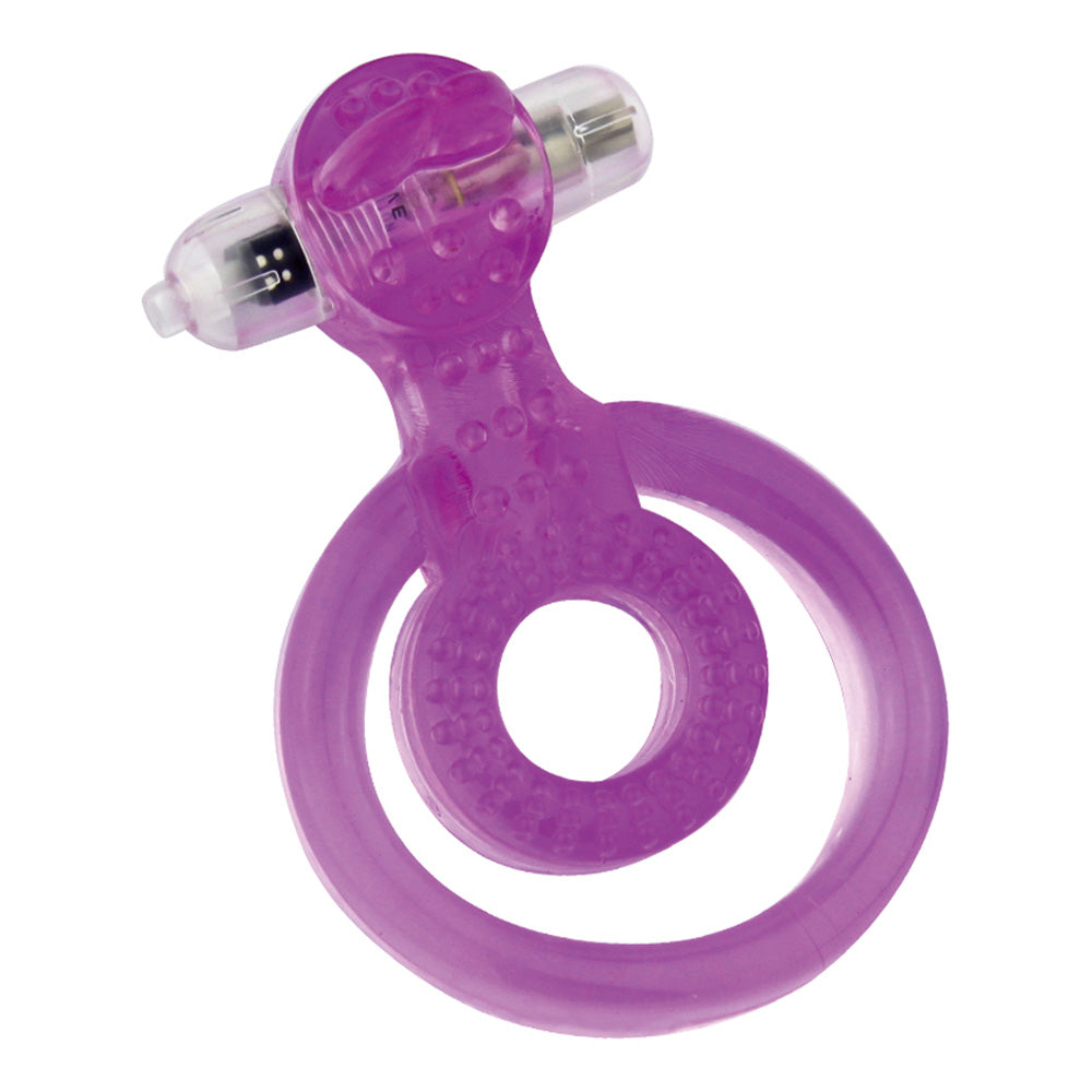 Aphrodisia Vibrating Dual Cock & Ball Rings with Tongue Stimulator - Enhanced Pleasure for Couples & Solo Play - Perfect for Spicing Up Your Sex Life & Intimate Moments