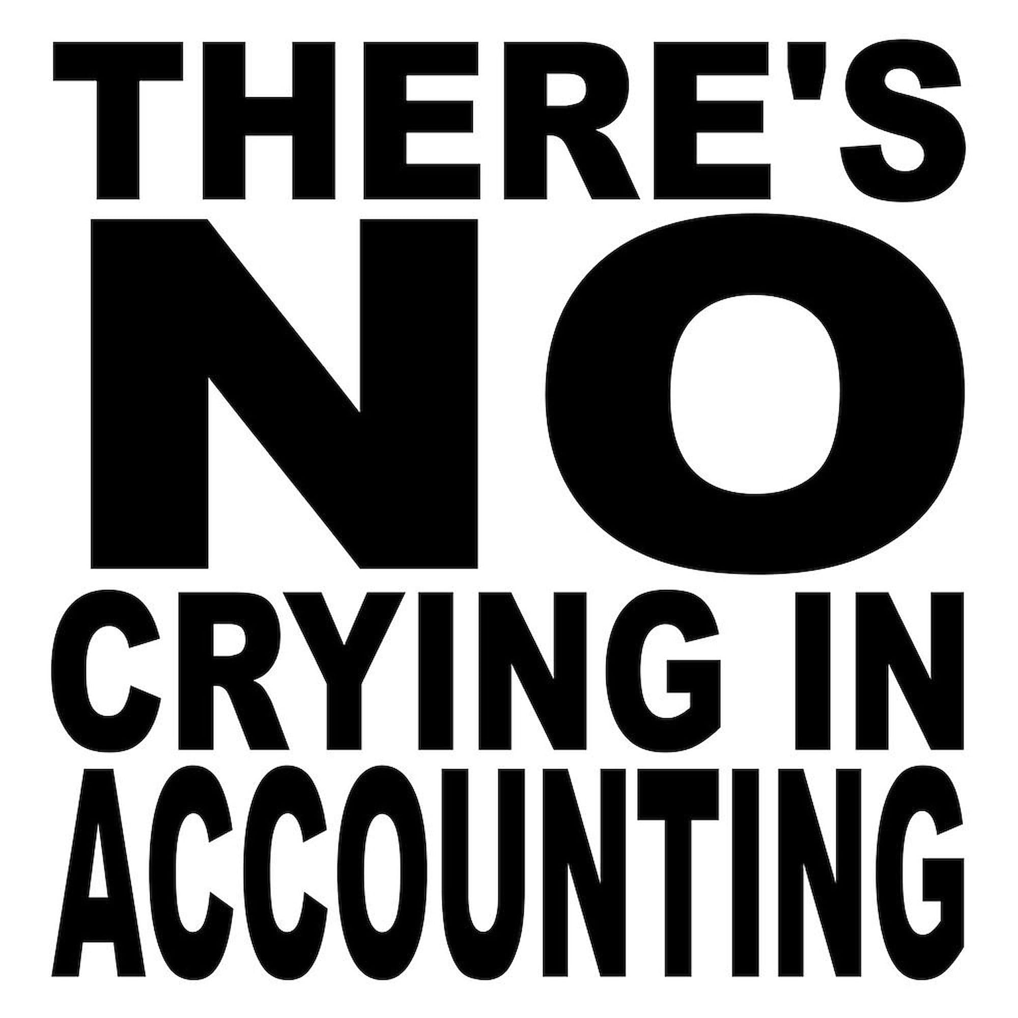 Funny Accounting Coffee Mug - 20 oz Ceramic Mega Mug for Accountants | 'There's No Crying in Accounting' Humor | Perfect for Office, Gifts & Tax Season