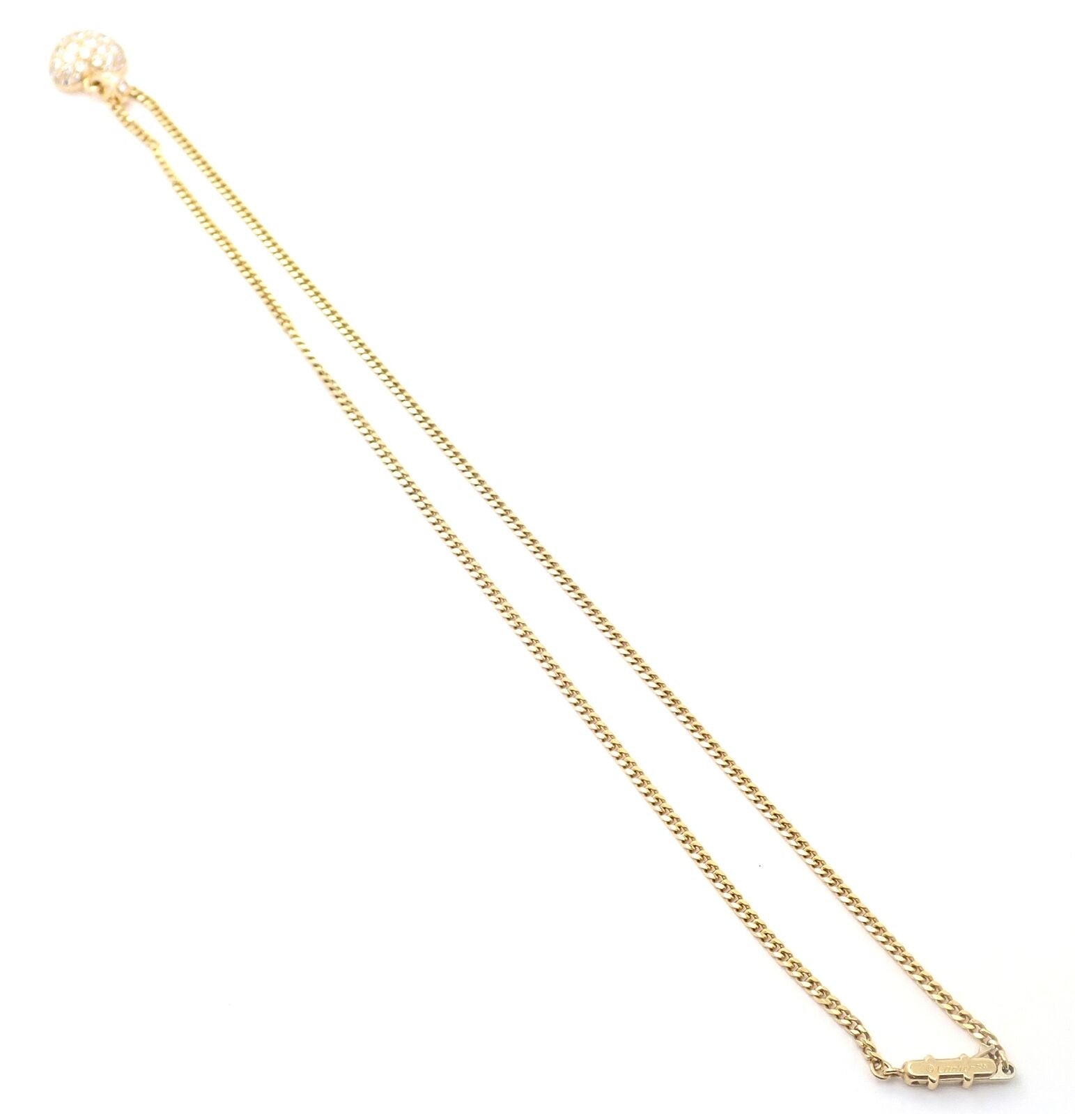 Authentic Cartier 18K Yellow Gold 2 Carat Diamond Pavé Large Heart Pendant Necklace for Women - Luxury Valentine's Day Gift, Anniversary Present & Special Occasion Jewelry