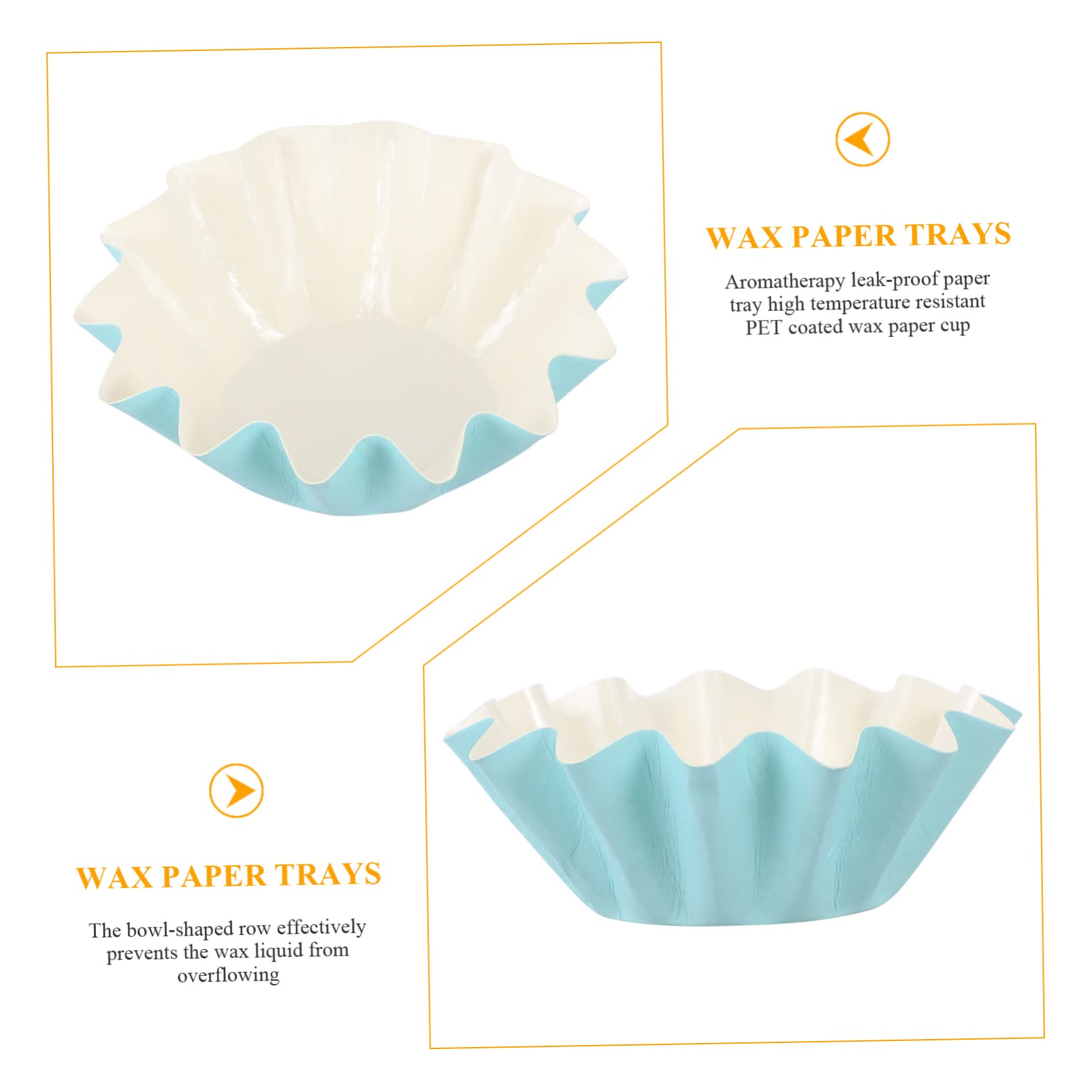 Beaupretty 200 Pcs Wax Paper Cups - Leakproof Wax Melt Liners for Home Fragrance, Wax Warmers & Candle Warmers - Reusable Wax Heating Liners for Scented Wax, Perfume & Pet Safe Coated Paper - Perfect for Aromatherapy, DIY Candles & Home Decor