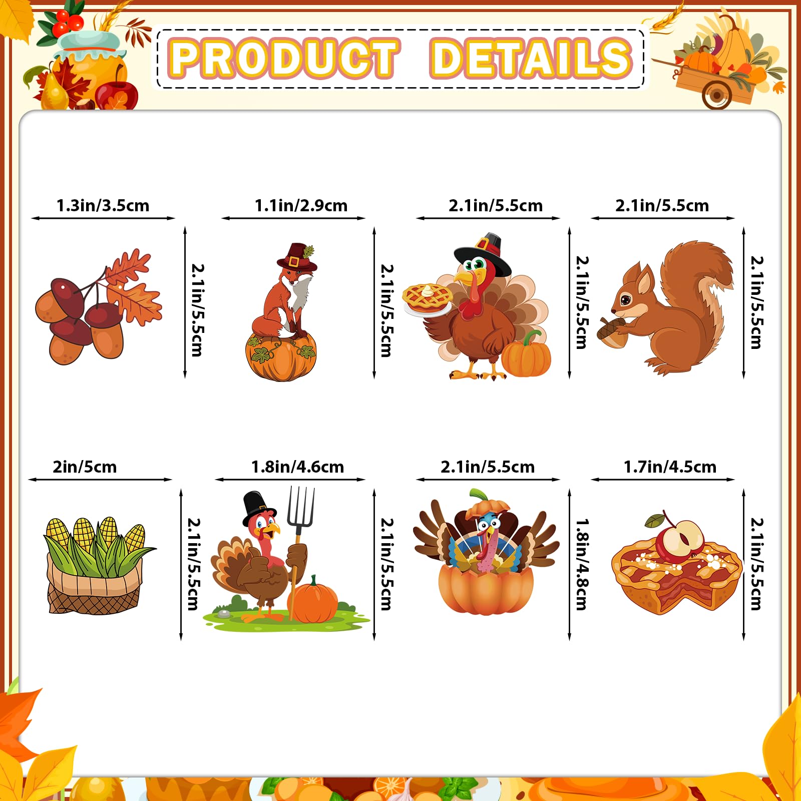 32Pcs Thanksgiving Cupcake Toppers - Turkey & Friendsgiving Themed Decorations for Holiday Parties, Dessert Table Decor, DIY Baking Supplies | Perfect for Thanksgiving, Friendsgiving, Fall Celebrations & Dessert Displays