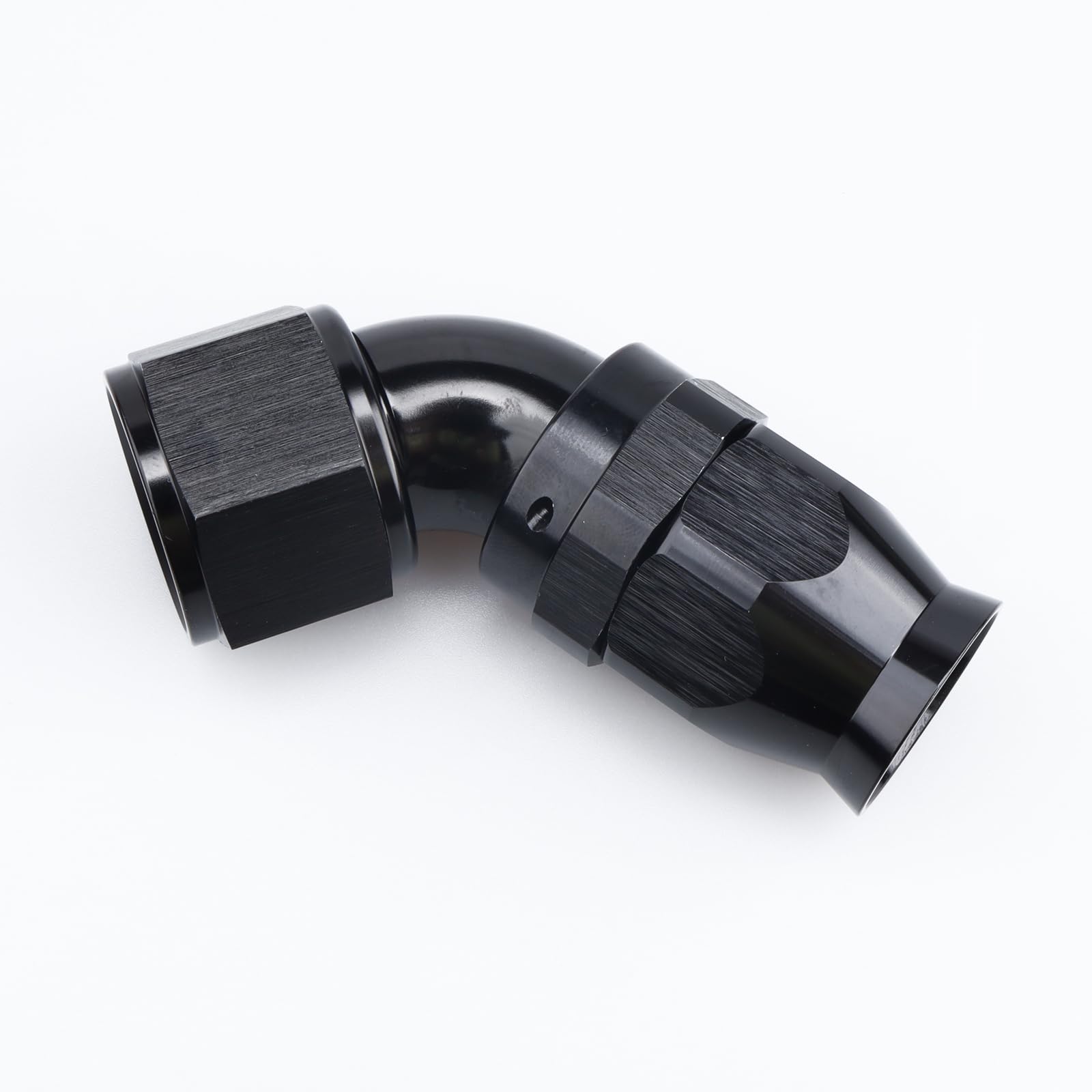 Black Aluminum 60° AN12 PTFE Hose Fitting - Fuel & Hydraulic Systems
