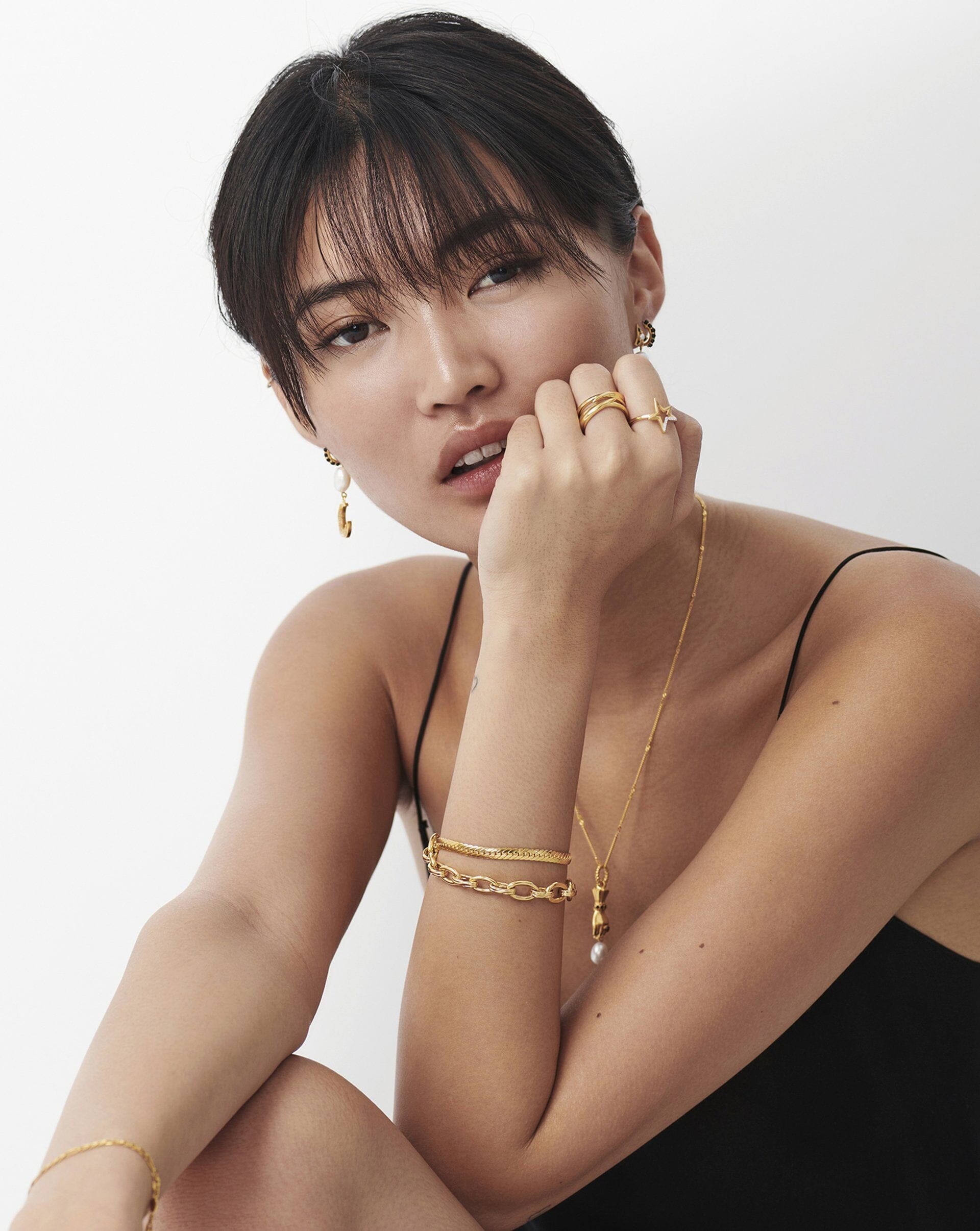 Celestial Pave Star Ring - 18k Gold Vermeil & Cubic Zirconia | Elegant Stackable Ring for Women | Perfect for Date Night, Anniversary & Everyday Wear