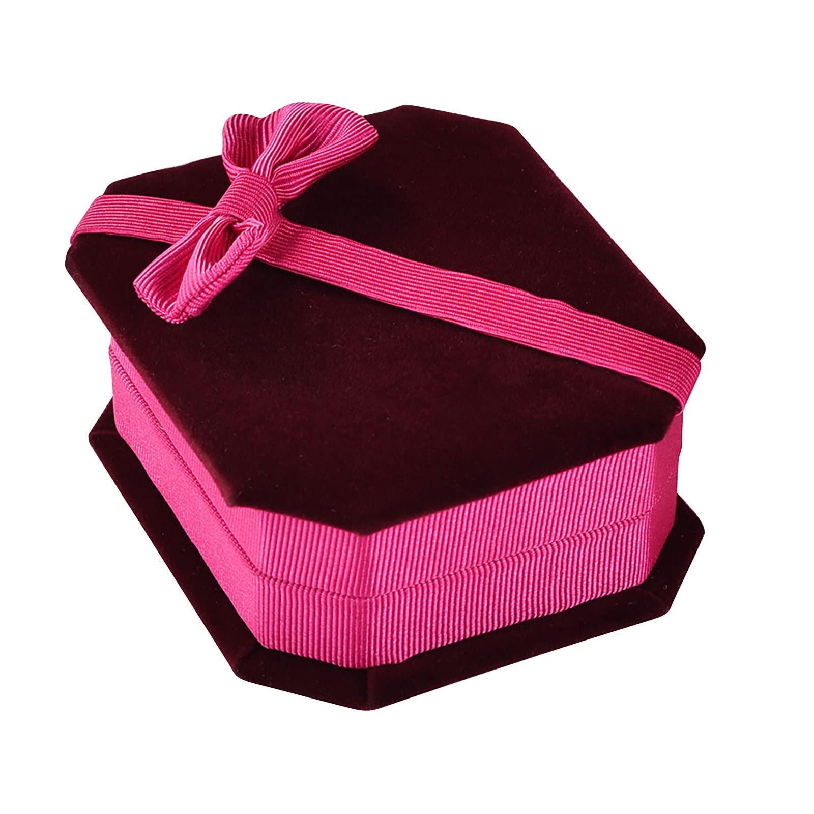 Premium Velvet Ring Box for Jewelry Storage - Elegant Wedding Proposal Ring Holder & Bracelet Organizer | Perfect for Engagement, Gift Giving & Jewelry Organization