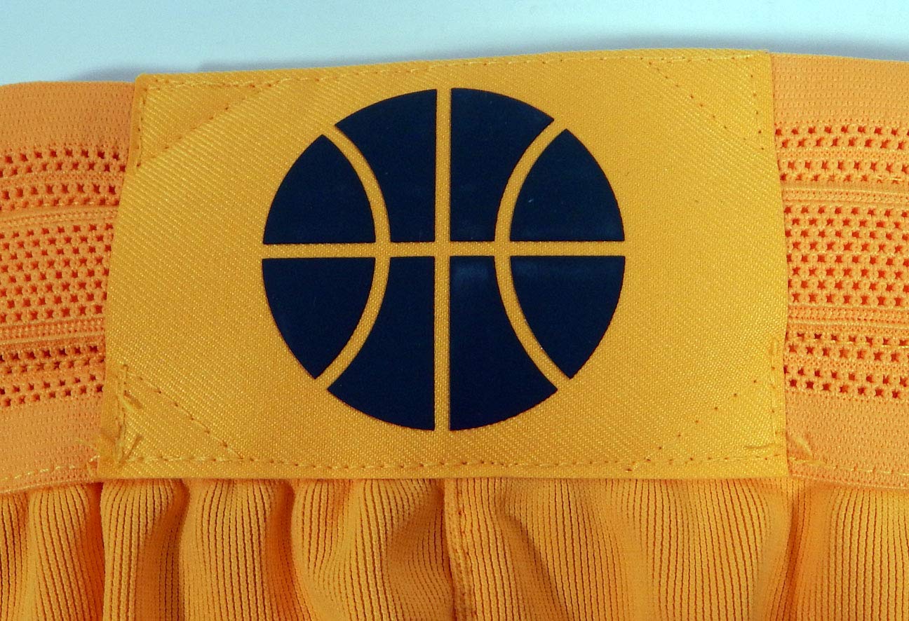 **2017-18 Utah Jazz Nike Authentic Pro Cut Game Issued Yellow Basketball Shorts Size 48 - Perfect for NBA Fans & Collectors, Game Day Outfits & Sports Memorabilia**