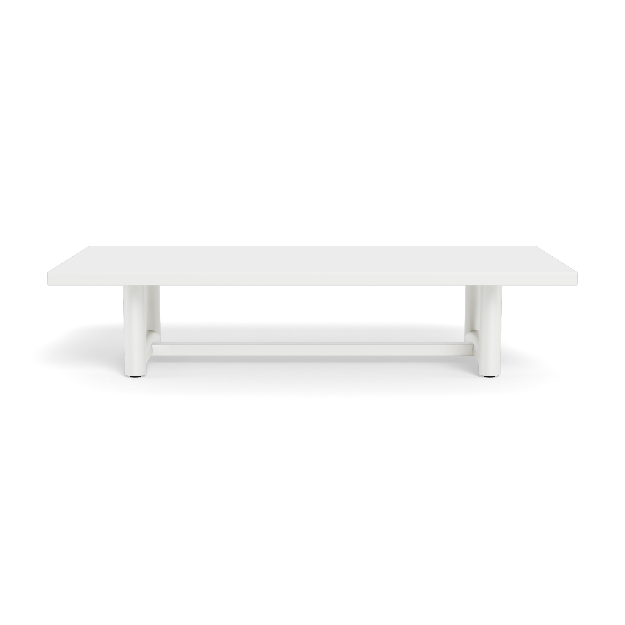 Modern Breeze XL Aluminum Coffee Table - Lightweight & Durable Indoor/Outdoor Furniture for Living Room, Patio, or Garden Decor