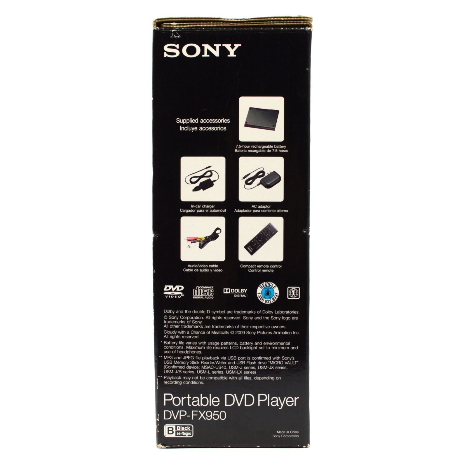 Brand New SONY DVP-FX950 Portable DVD Player with 9