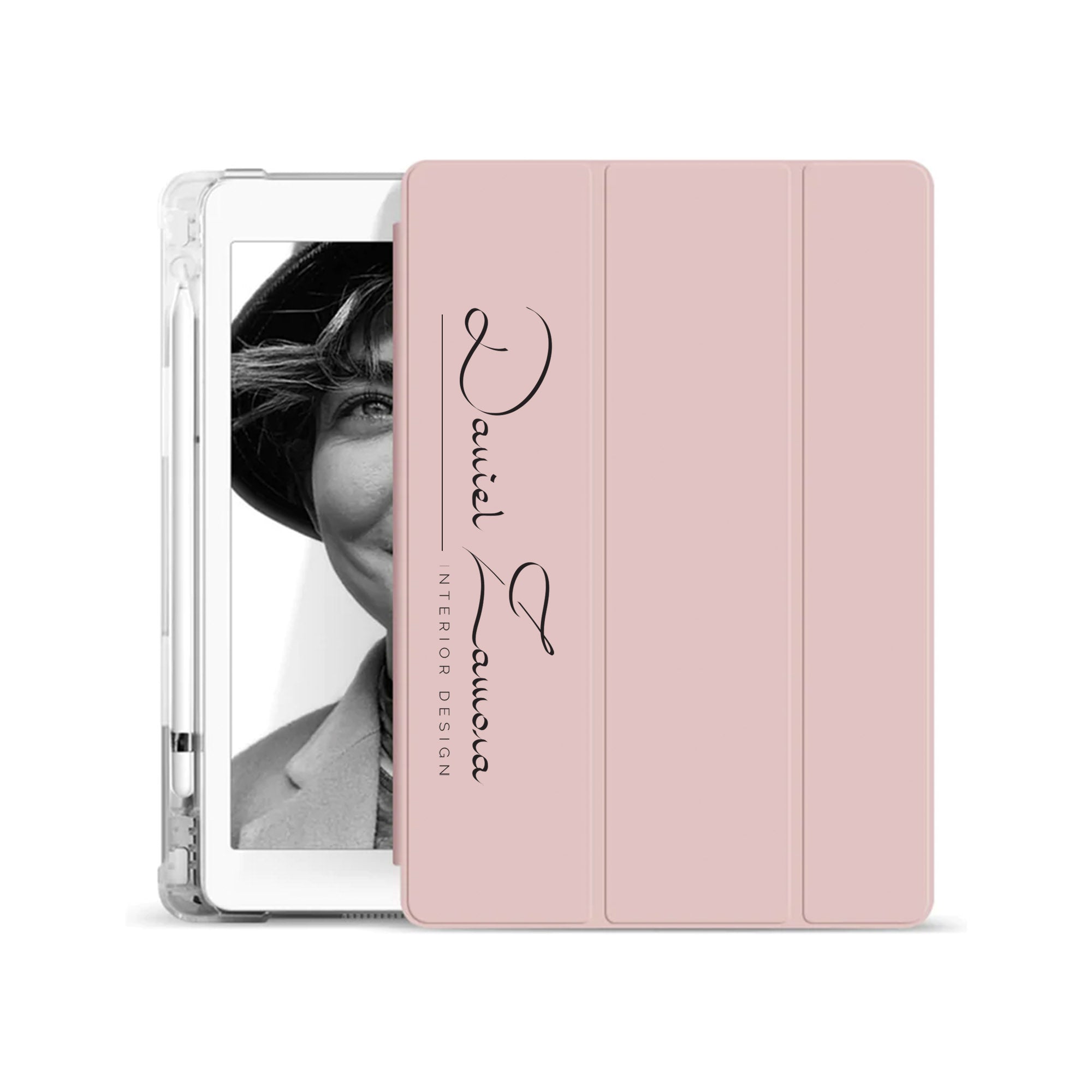 Premium iPad SeeThru Case with Signature Design - Slim Protective Cover for iPad Pro/Air/Mini | Perfect for Work, School & Travel
