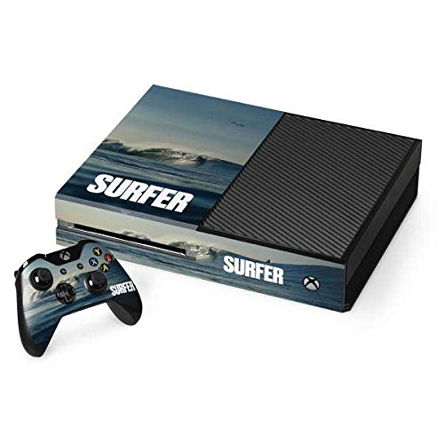 Skinit Custom Gaming Skin Decal for Xbox One Console & Controller Bundle - Surfing Wave Design | Durable Vinyl Wrap for Gaming Protection & Style