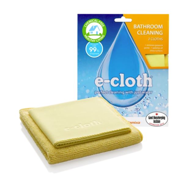 Premium E-Cloth Bathroom Cleaning Kit - Microfiber Towels for Streak-Free Shine - Perfect for Showers, Sinks, Mirrors & Bathroom Surfaces