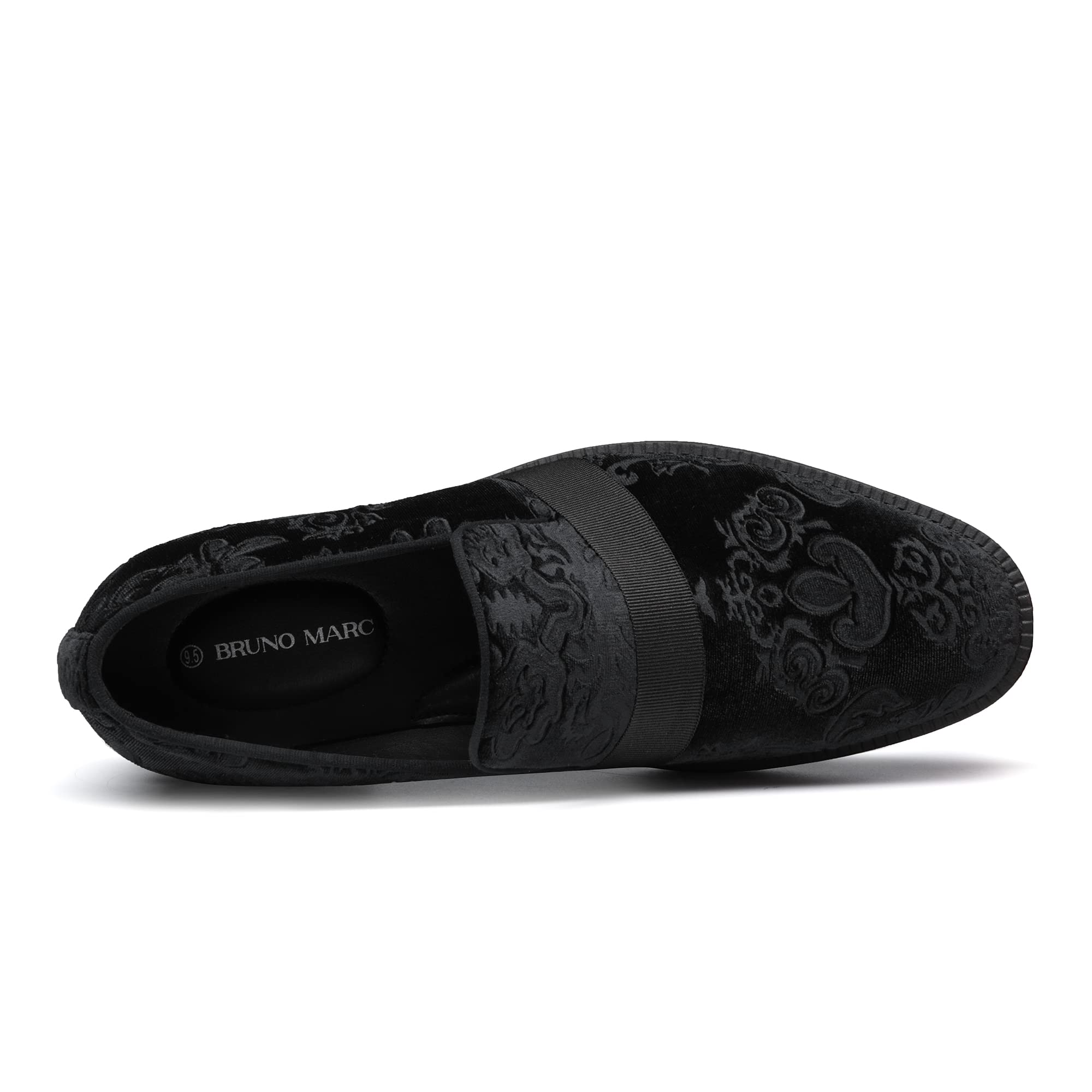 Bruno Marc Men's Classic Patent Leather Loafers | Slip-On Dress Tuxedo Shoes for Formal Events & Business Occasions