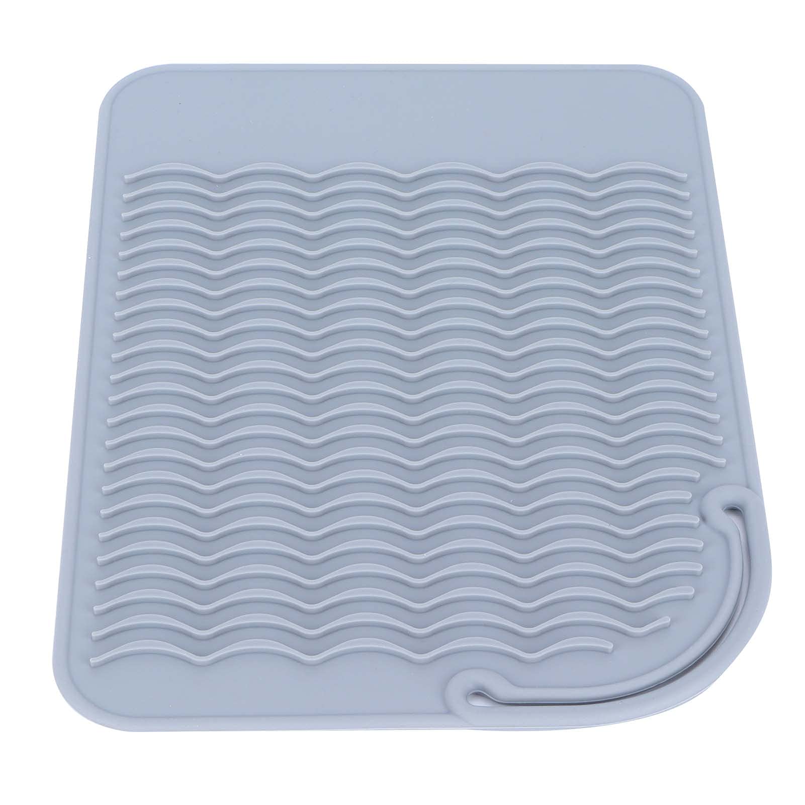 3-Piece Silicone Heat Resistant Mat Set for Hair Straighteners, Curling Irons & Wands - Non-Slip Holder Protects Countertops & Vanities - Perfect for Home Salon, Bathroom & Travel Use