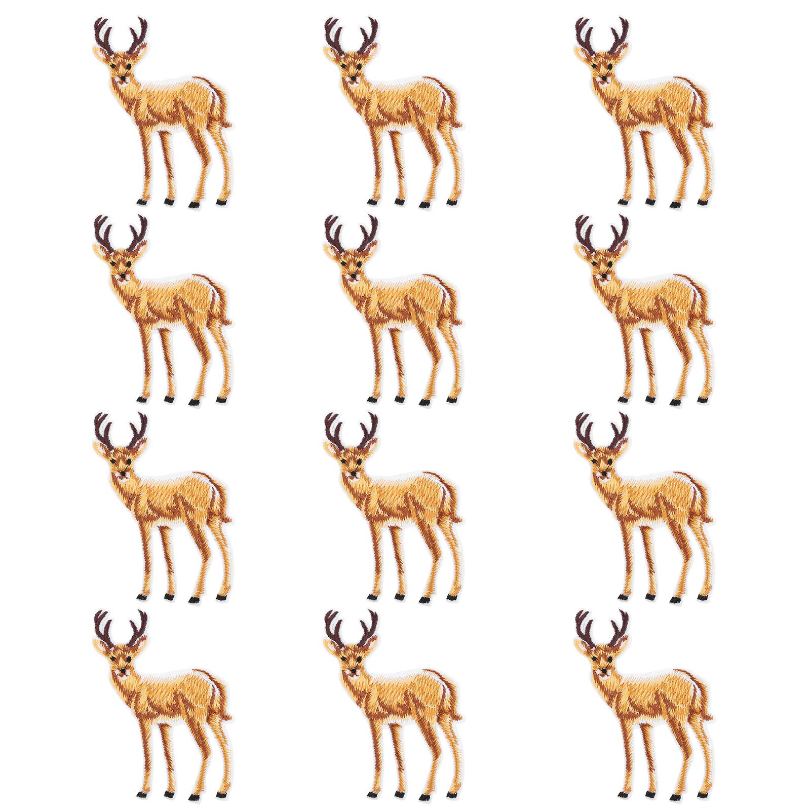 Deer Pattern Iron on Patches - DIY Clothing Decals for Curtains, Suitcases & Bags | Easy Iron-on Appliques for Fabric Crafts & Home Decor